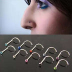Stainless Steel Diamond Nose Ring Prickly Jewelry | Orazek UK Ltd