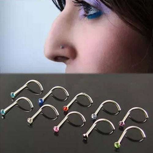 Stainless Steel Diamond Nose Ring Prickly Jewelry | Orazek UK Ltd