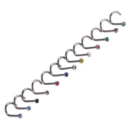 Stainless Steel Diamond Nose Ring Prickly Jewelry Orazek UK Ltd