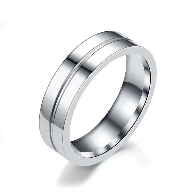 Stainless Steel Diamond-studded Couple Rings | Orazek UK Ltd