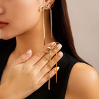Stainless Steel Jewelry Wholesale Non-tarnish Herringbone Bow Earrings Hypoallergenic 18k Gold Plated Ribbon Bow Bowknot Earring | Orazek UK Ltd