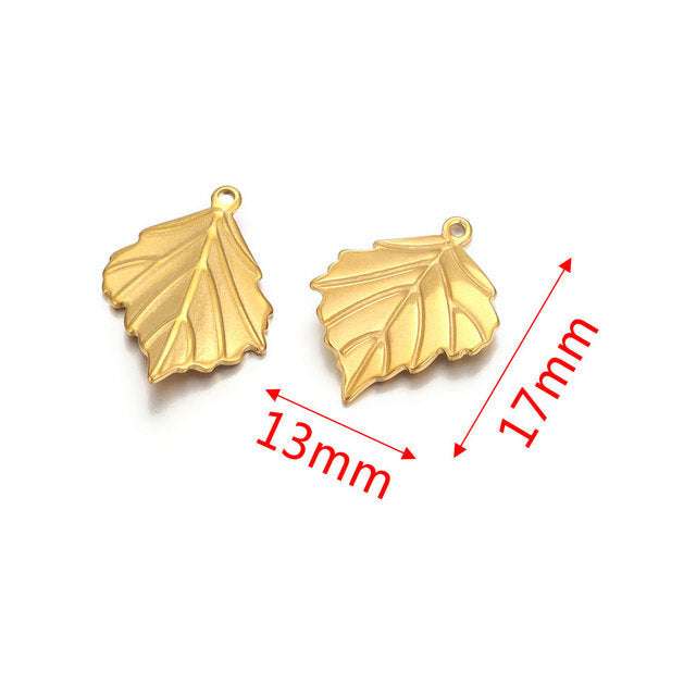 Stainless Steel Leaves Earring Ornament Accessories | Orazek UK Ltd
