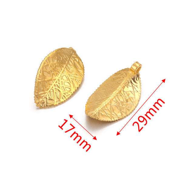 Stainless Steel Leaves Earring Ornament Accessories | Orazek UK Ltd
