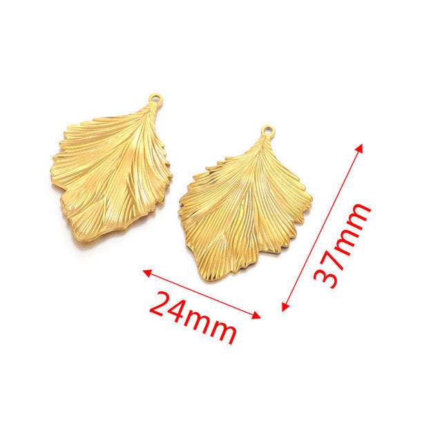Stainless Steel Leaves Earring Ornament Accessories | Orazek UK Ltd