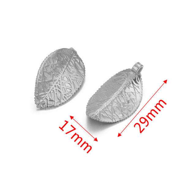 Stainless Steel Leaves Earring Ornament Accessories | Orazek UK Ltd