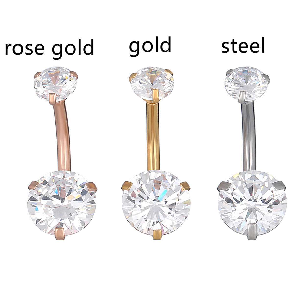 Stainless Steel Navel Stud Human Body Piercing Accessories | Orazek UK Ltd