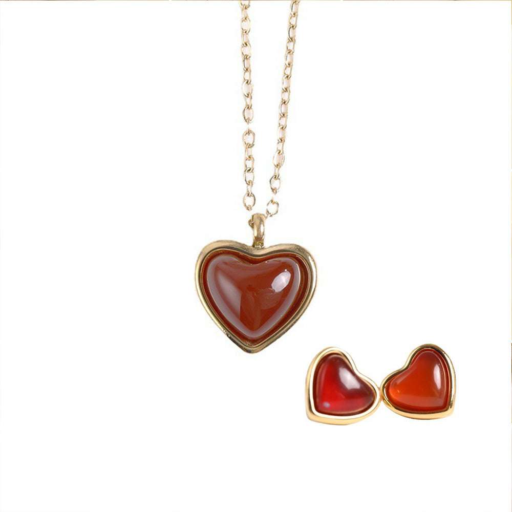 Stainless Steel Necklace Earrings Women's Jewelry Suit | Orazek UK Ltd