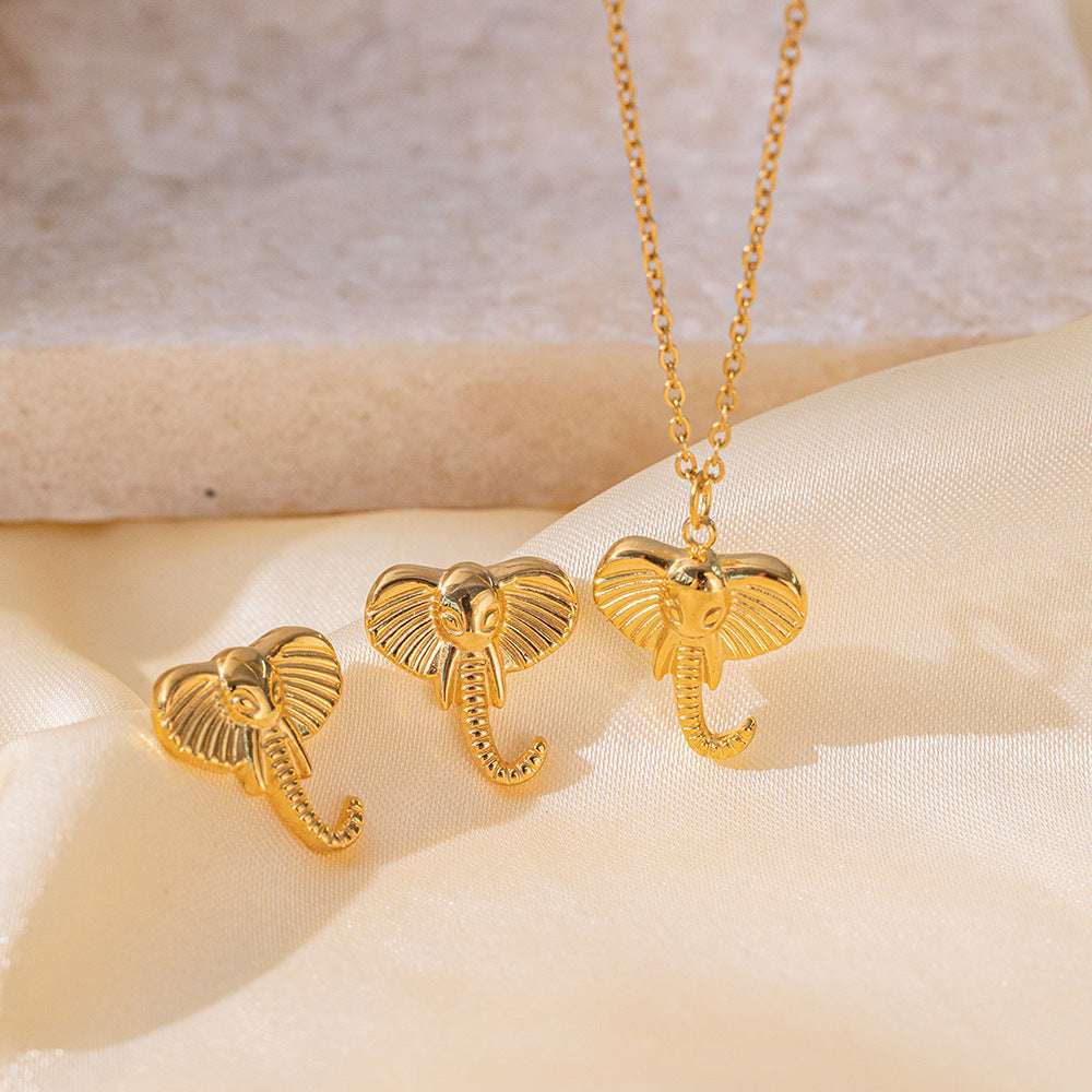 Stainless Steel Necklace Earrings Women's Jewelry Suit | Orazek UK Ltd