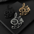 Stainless Steel Note Brooch For Suit Shirts | Orazek UK Ltd