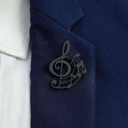 Stainless Steel Note Brooch For Suit Shirts | Orazek UK Ltd