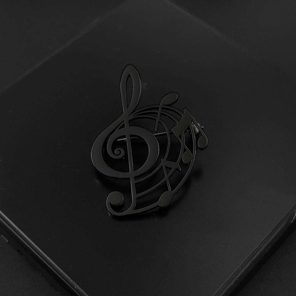 Stainless Steel Note Brooch For Suit Shirts Orazek UK Ltd
