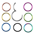 Stainless Steel Pierced Nose Ring Interface Ring Closed Ring Seamless Connection Nose Ring Earrings | Orazek UK Ltd