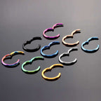 Stainless Steel Pierced Nose Ring Interface Ring Closed Ring Seamless Connection Nose Ring Earrings | Orazek UK Ltd