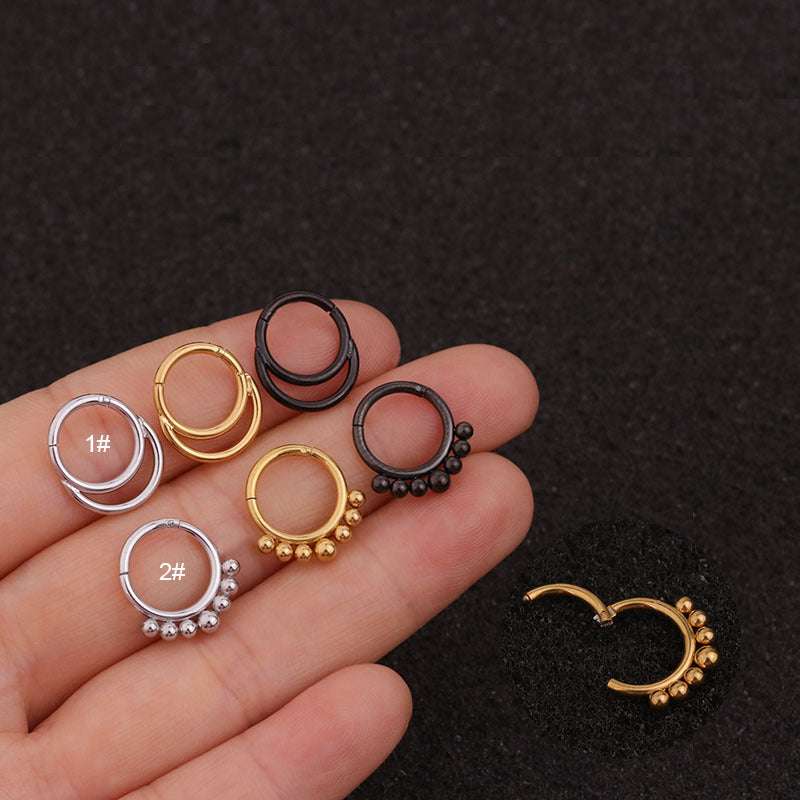 Stainless Steel Piercing Nose Ring Earrings Universal | Orazek UK Ltd