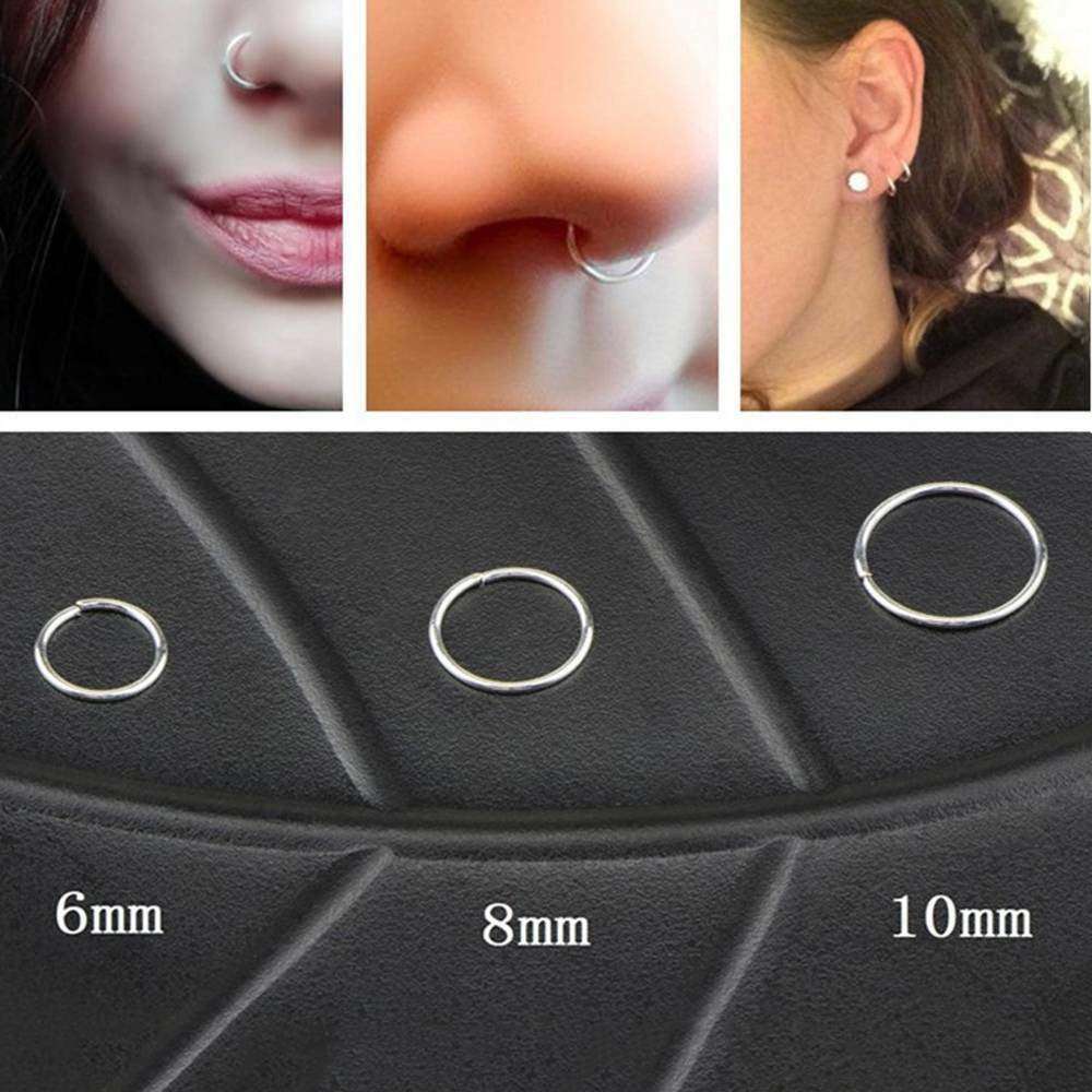 Stainless Steel Round Nose Nail Body Puncture Hypoallergenic | Orazek UK Ltd