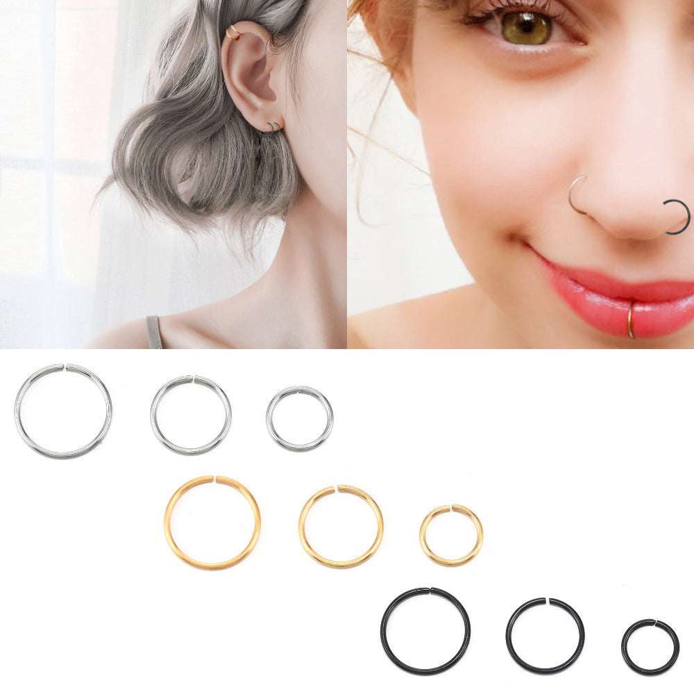 Stainless Steel Round Nose Nail Body Puncture Hypoallergenic | Orazek UK Ltd