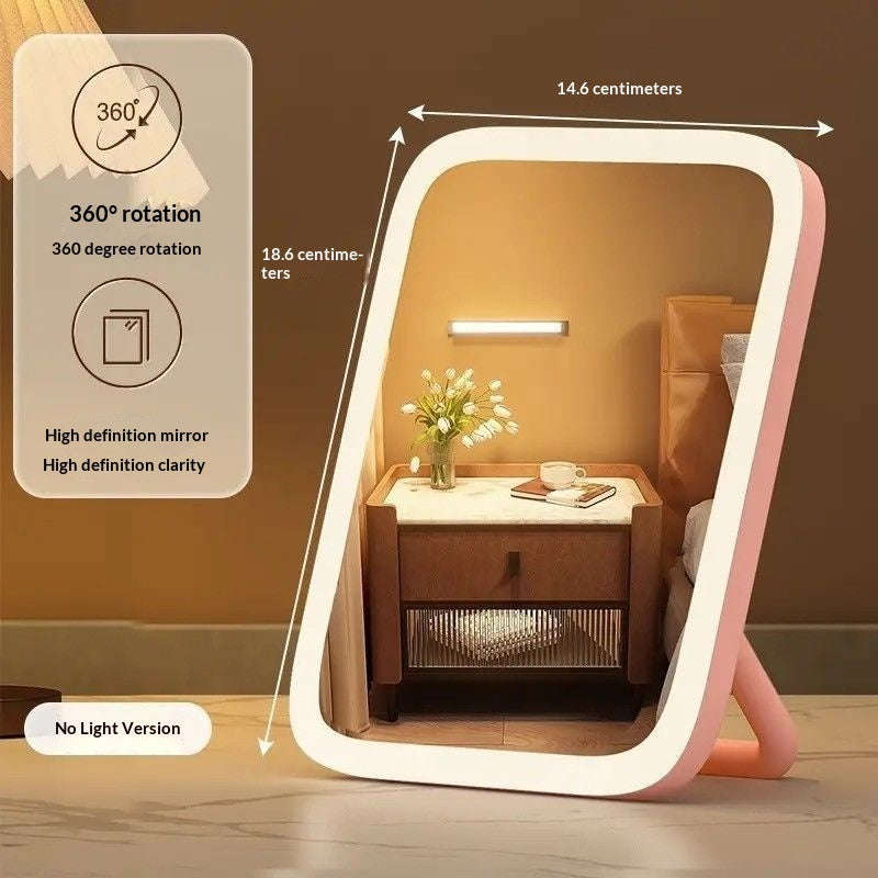 Student Dormitory Fill-light Desktop Vanity Mirror With Charging Function | Orazek UK Ltd