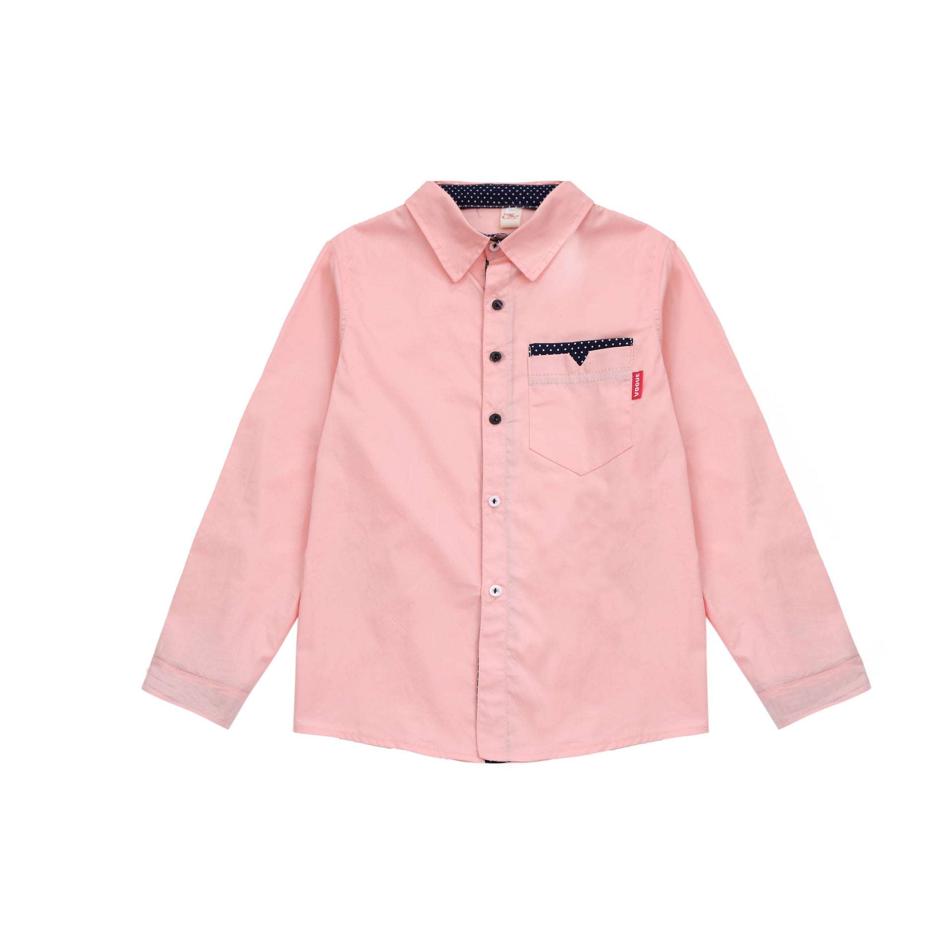 Student Spring And Autumn Trendy Fan Lapel Polka Dot Shirt Orazek UK Ltd