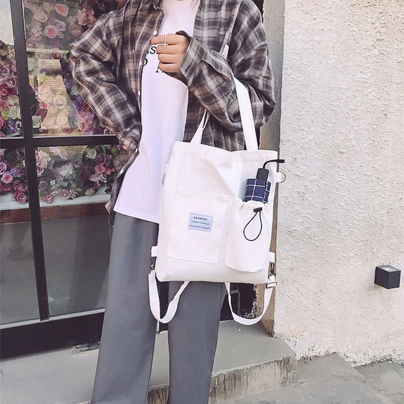 Students Handbag With Pockets Preppy Buckpack Shoulder Bag For Women Shoolbags | Orazek UK Ltd