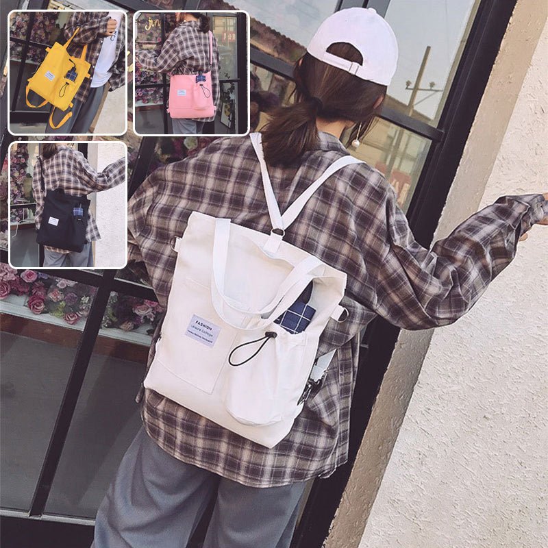 Students Handbag With Pockets Preppy Buckpack Shoulder Bag For Women Shoolbags | Orazek UK Ltd