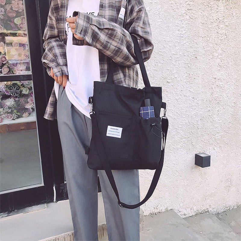 Students Handbag With Pockets Preppy Buckpack Shoulder Bag For Women Shoolbags | Orazek UK Ltd