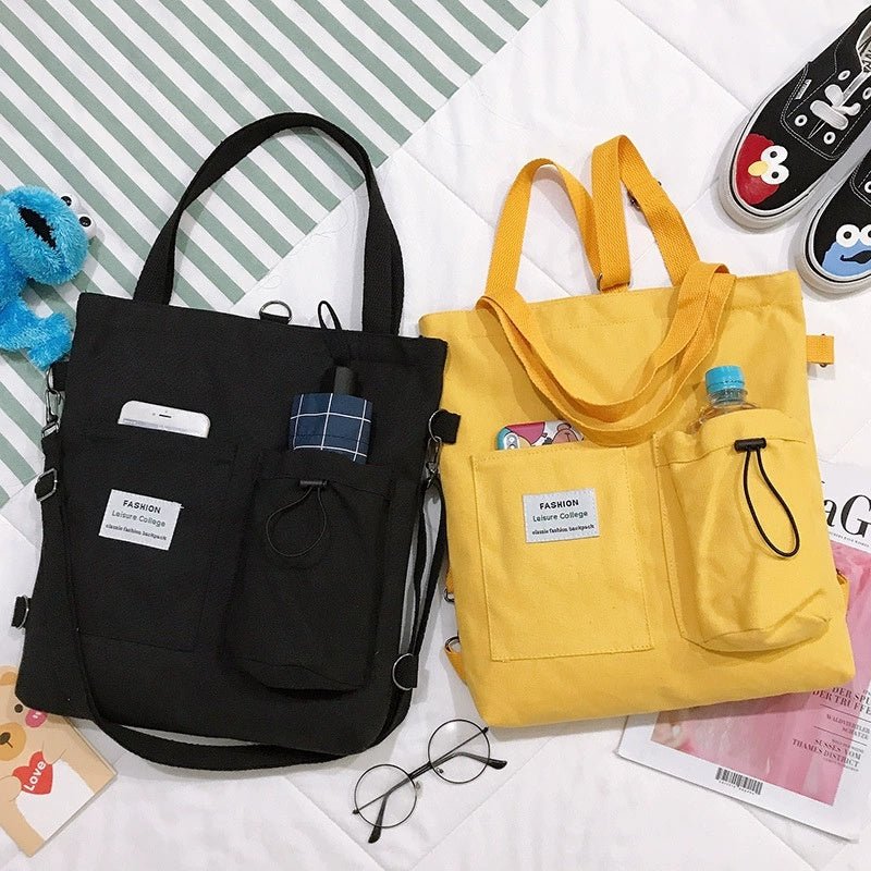 Students Handbag With Pockets Preppy Buckpack Shoulder Bag For Women Shoolbags | Orazek UK Ltd