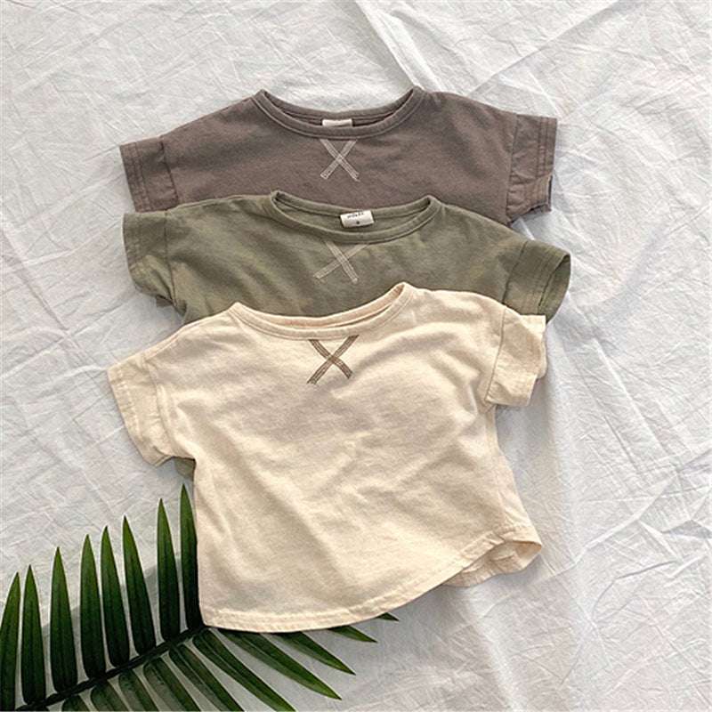 Summer Baby Children's Clothing Simple Short-sleeved T-shirt Orazek UK Ltd