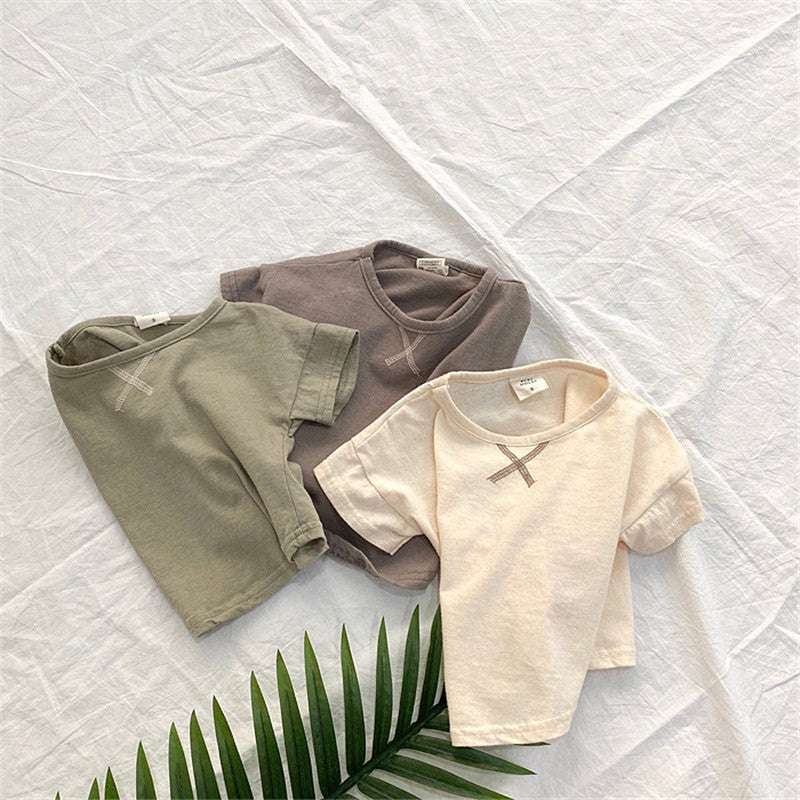 Summer Baby Children's Clothing Simple Short-sleeved T-shirt Orazek UK Ltd