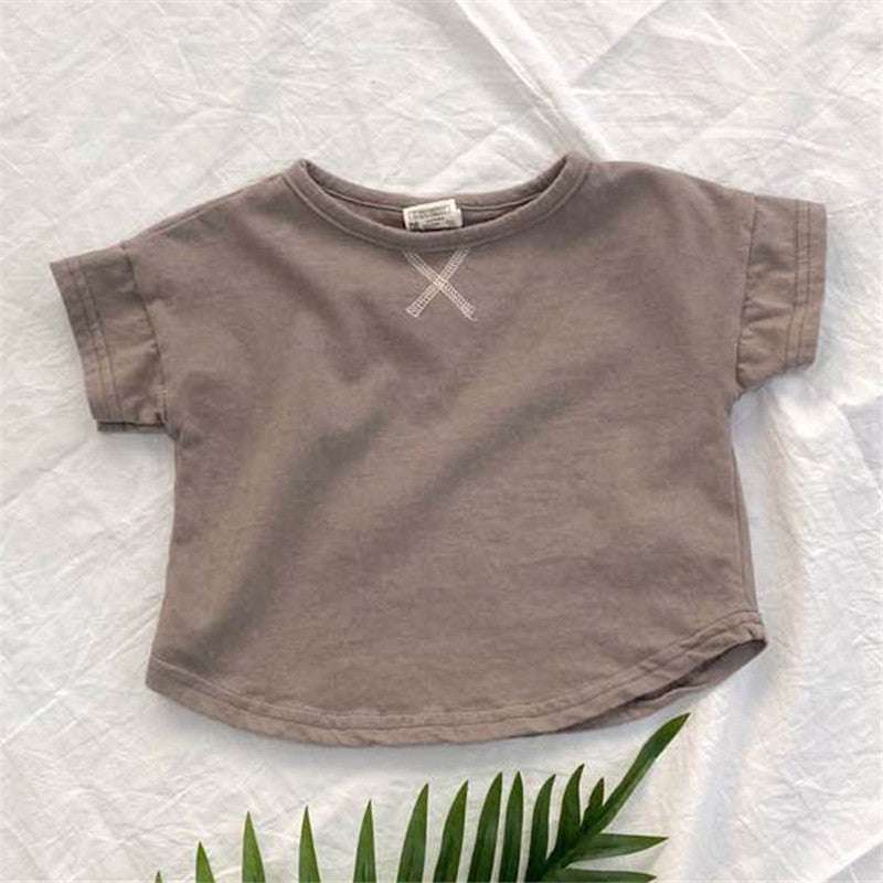 Summer Baby Children's Clothing Simple Short-sleeved T-shirt Orazek UK Ltd