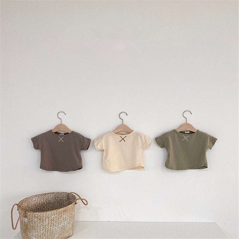 Summer Baby Children's Clothing Simple Short-sleeved T-shirt Orazek UK Ltd