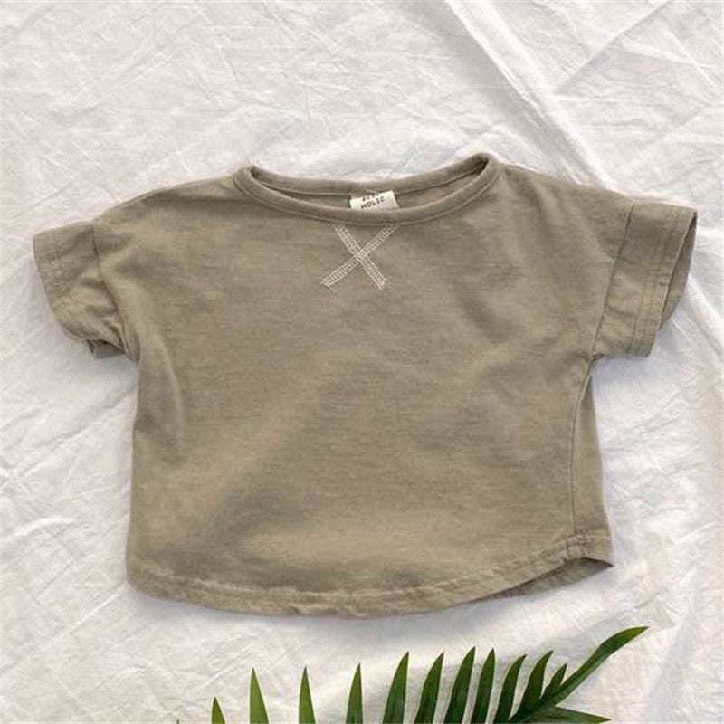 Summer Baby Children's Clothing Simple Short-sleeved T-shirt Orazek UK Ltd