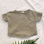 Summer Baby Children's Clothing Simple Short-sleeved T-shirt | Orazek UK Ltd