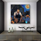 Sunflowers And Blue Sky Posters And Art Prints, Canvas Paintings | Orazek UK Ltd