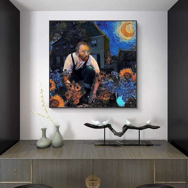 Sunflowers And Blue Sky Posters And Art Prints, Canvas Paintings | Orazek UK Ltd