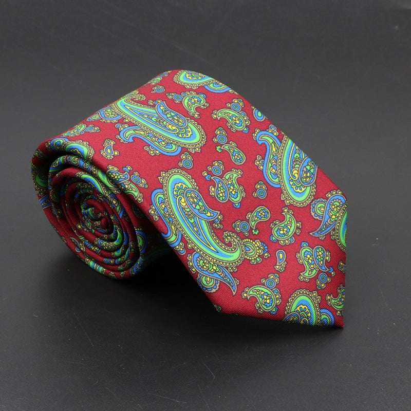 Super Soft Bohemian Silk Ties Men's Fashion Necktie | Orazek UK Ltd