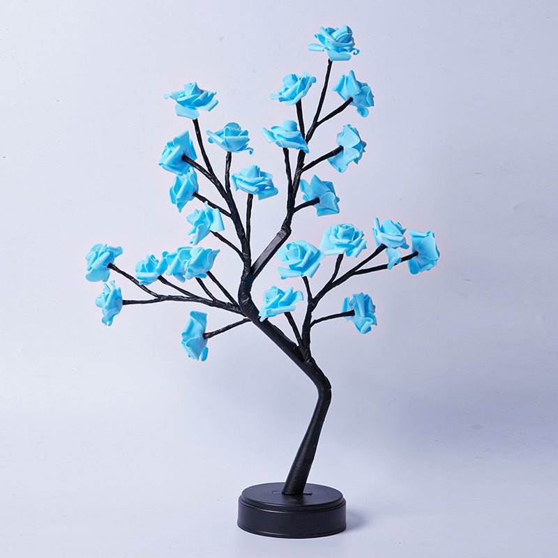 Table Lamp Flower Tree Rose Lamps Fairy Desk Night Lights USB Operated Gifts For Wedding Valentine Christmas Decoration | Orazek UK Ltd