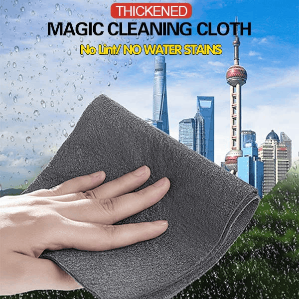 Thickened Magic Cleaning Cloth Microfiber Surface Instant Polishing Household Cleaning Cloth For Glass Windows Mirrors Car Kitchen Gadgets | Orazek UK Ltd