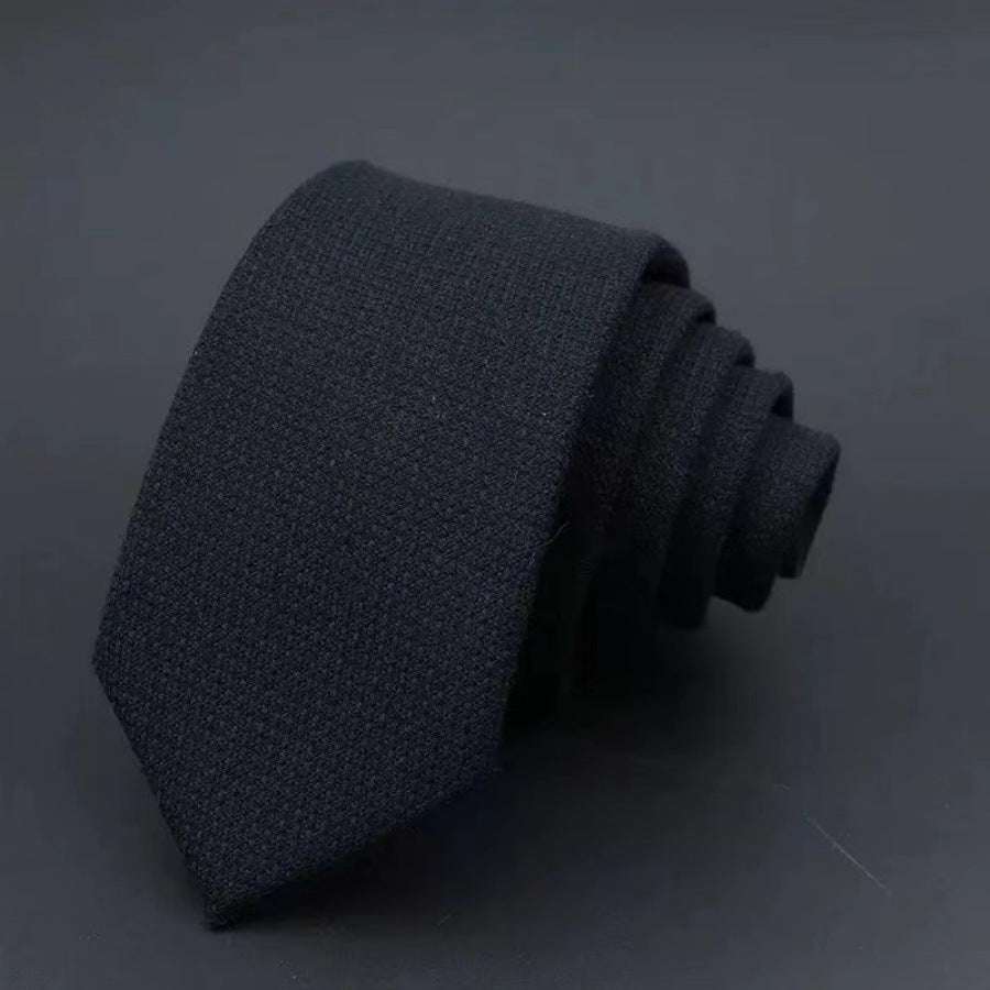Thickened Sanded Fabric Hand Hit Men's Business Fashion Striped Solid Color Tie Cotton Formal Wear | Orazek UK Ltd