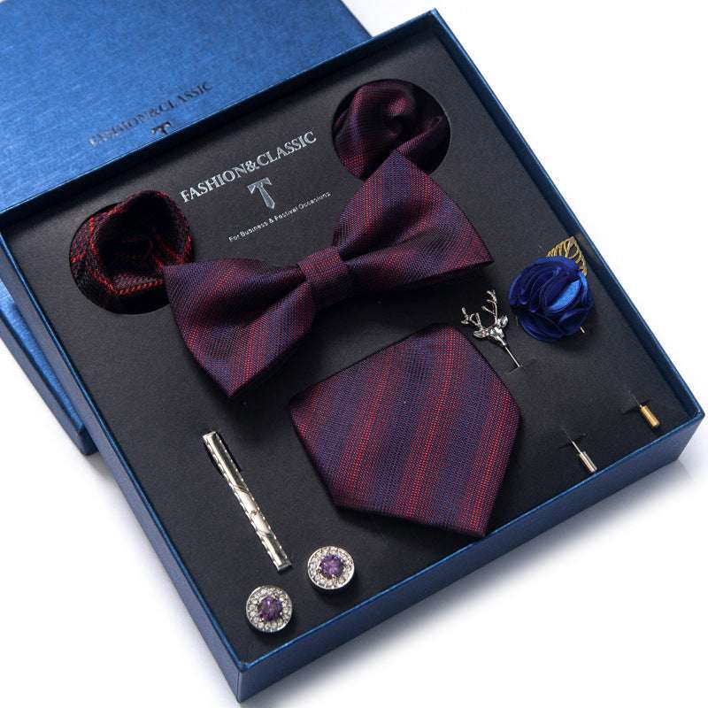 Tie 8-piece Set Formal Suit Men | Orazek UK Ltd