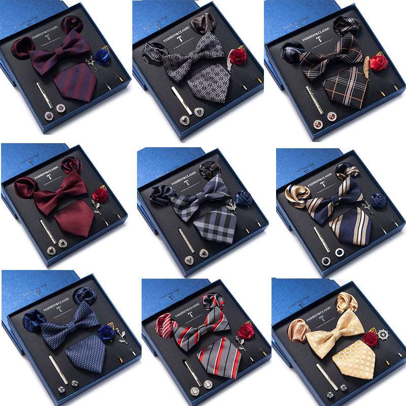 Tie 8-piece Set Formal Suit Men | Orazek UK Ltd