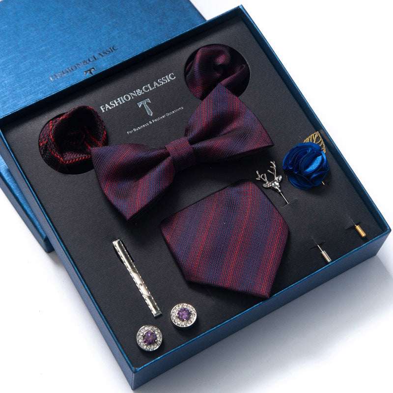 Tie 8-piece Set Formal Suit Men | Orazek UK Ltd