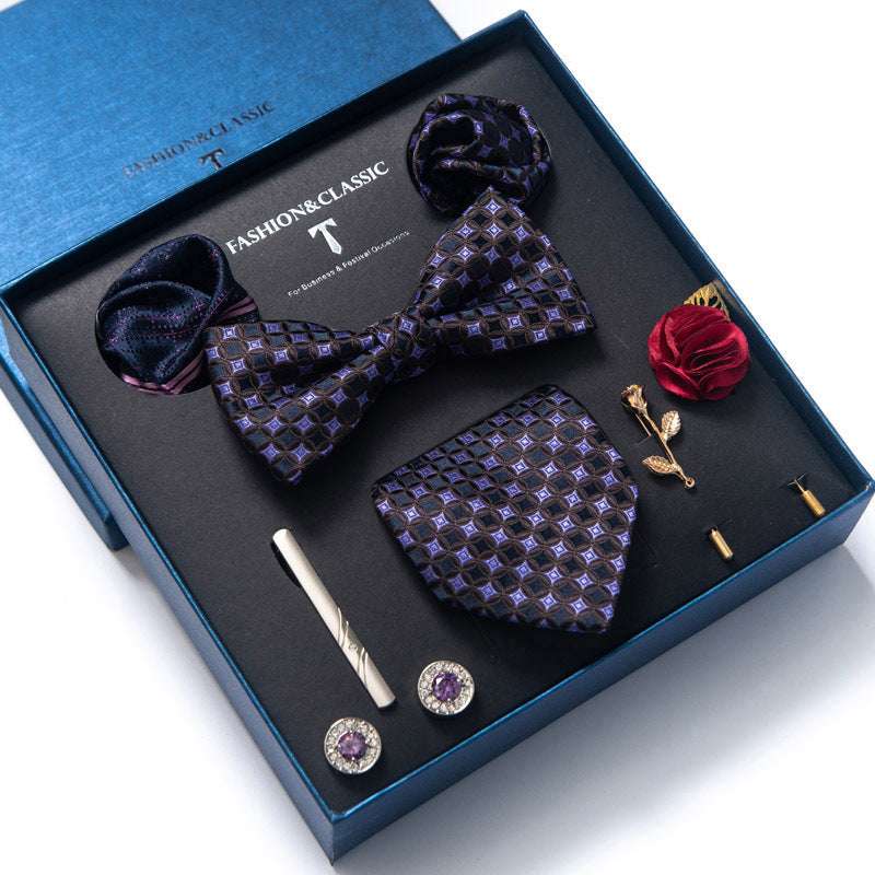 Tie 8-piece Set Formal Suit Men | Orazek UK Ltd
