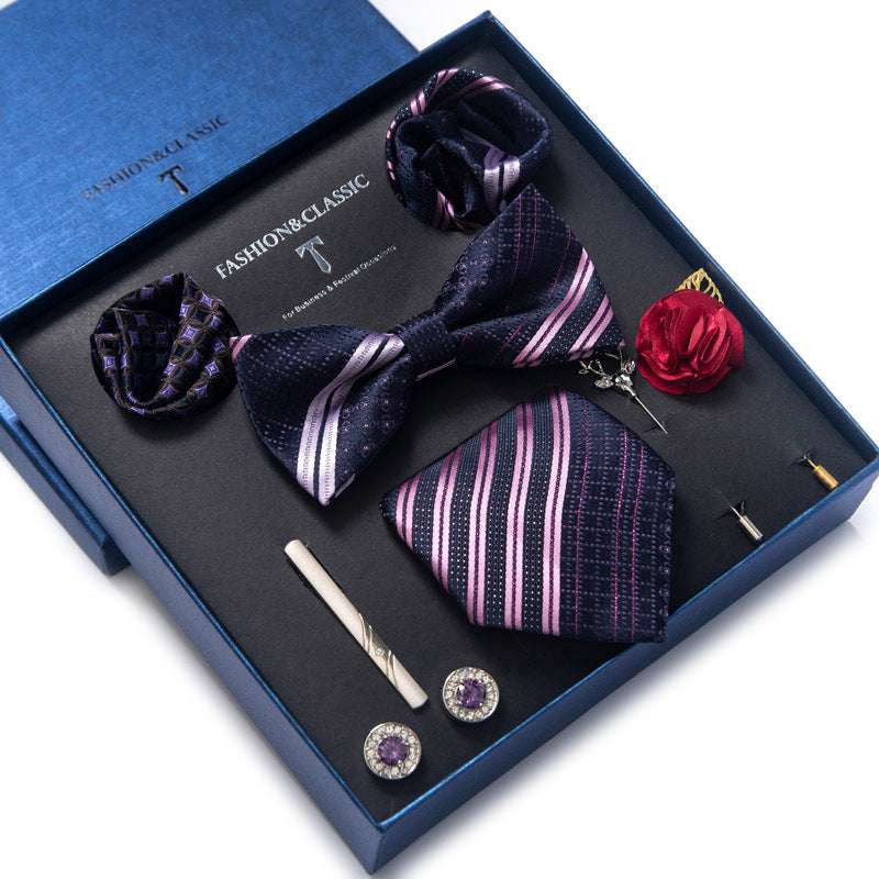 Tie 8-piece Set Formal Suit Men | Orazek UK Ltd