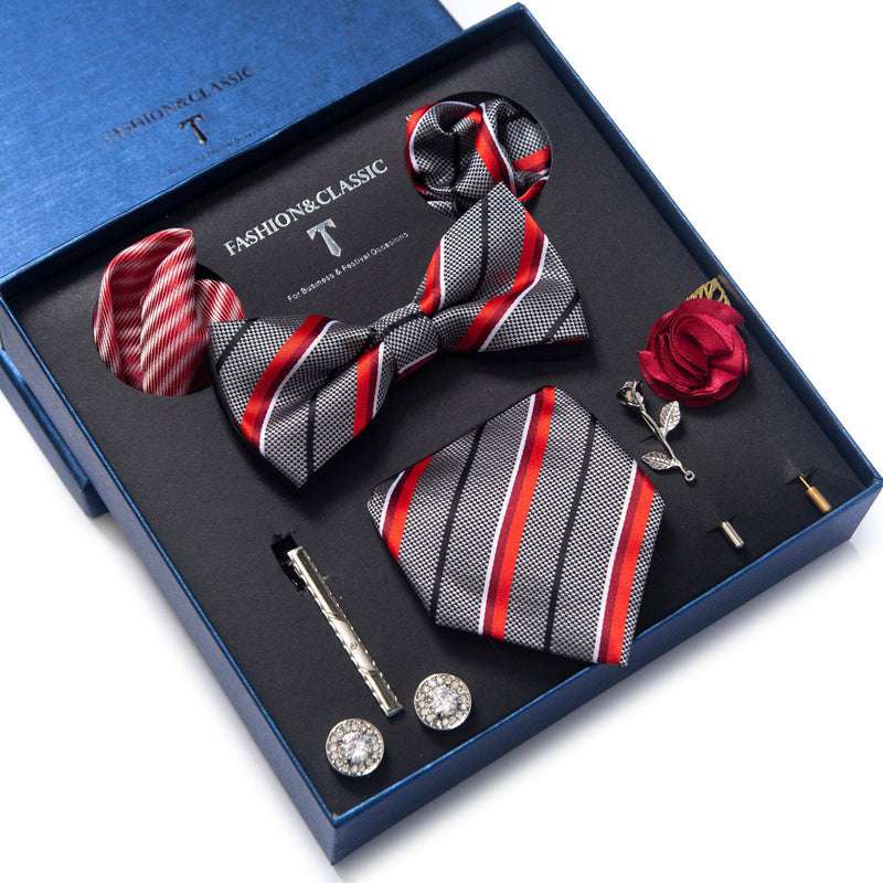 Tie 8-piece Set Formal Suit Men | Orazek UK Ltd