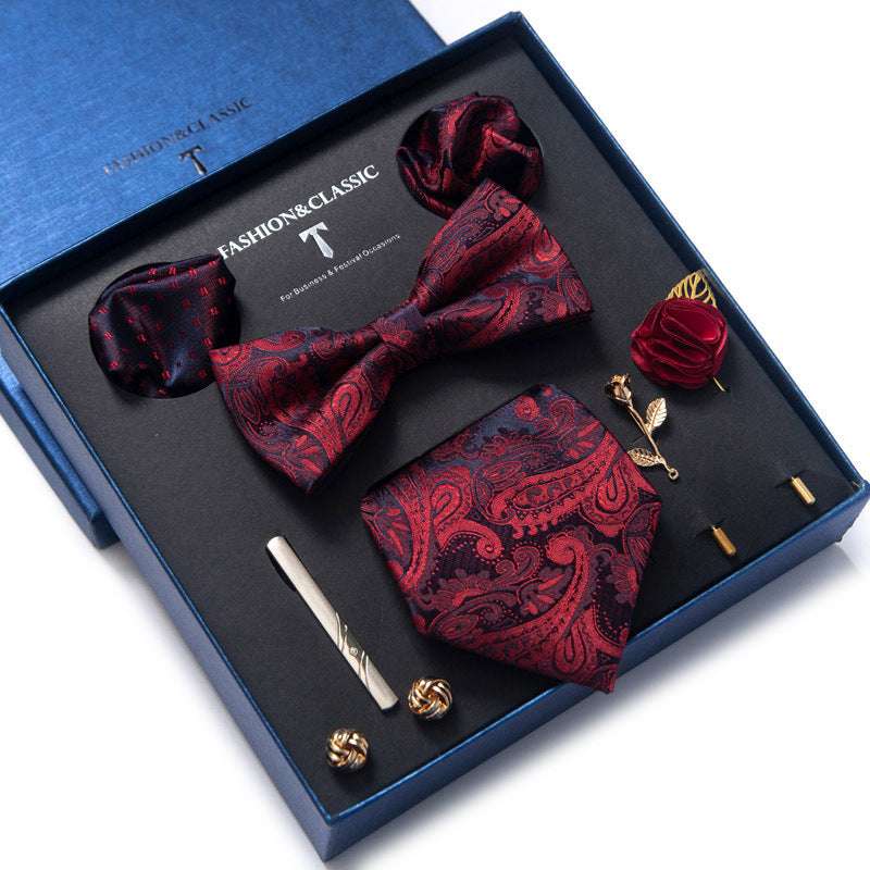 Tie 8-piece Set Formal Suit Men | Orazek UK Ltd