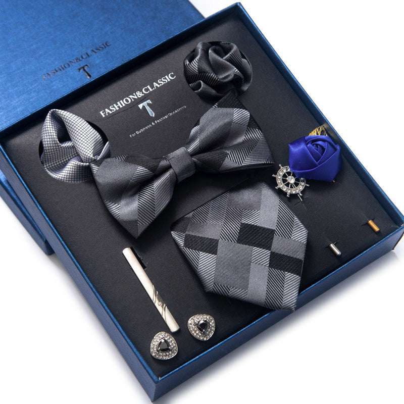 Tie 8-piece Set Formal Suit Men | Orazek UK Ltd
