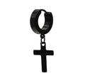 Titanium Steel Men's Cross Earrings Stainless Steel Cross | Orazek UK Ltd