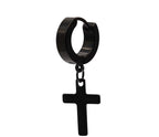 Titanium Steel Men's Cross Earrings Stainless Steel Cross | Orazek UK Ltd