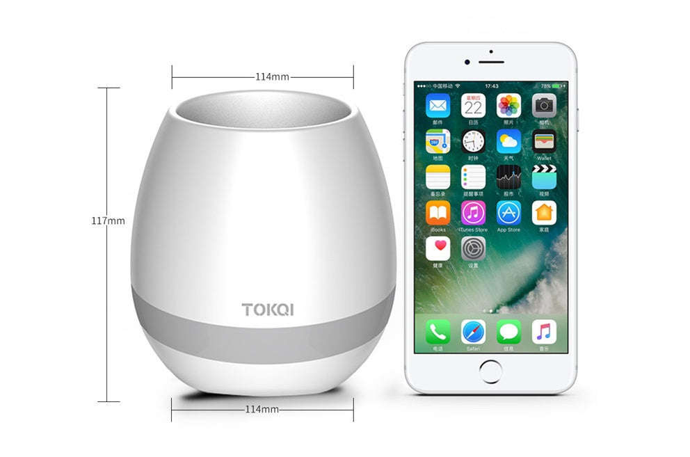 Touch-sensitive music vase desktop audio | Orazek UK Ltd