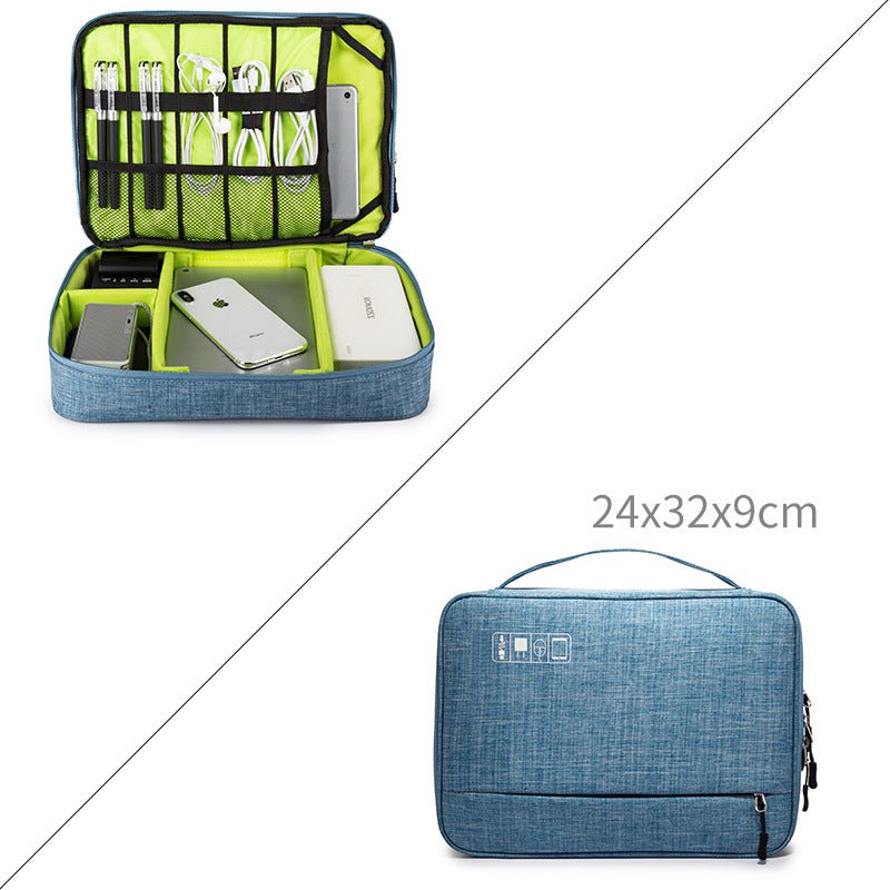 Travel Cable Bag Portable Digital USB Gadget Organizer Charger Wires Cosmetic Zipper Storage Pouch kit Case Accessories Supplies | Orazek UK Ltd
